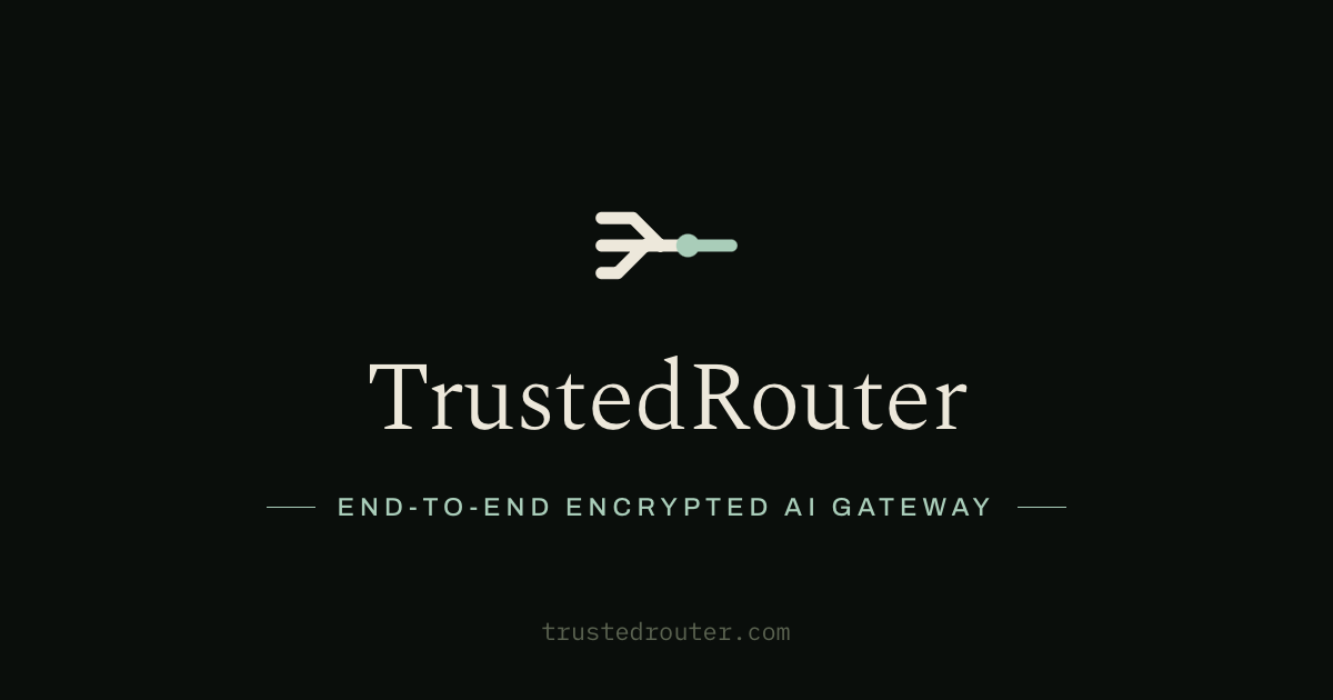 TrustedRouter social image
